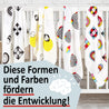 Kuschelige Mulltücher designt für Baby-Augen - 4er Pack 80x80 cm - für Mädchen und Jungen